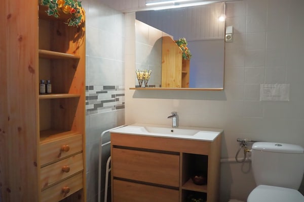 Foto van Chalet bij Mont Ventoux met Uitzicht - Vakantiehuis in Bédoin - BathRoom
