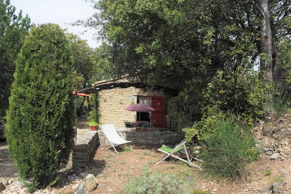 Foto van Chalet bij Mont Ventoux met Uitzicht - Vakantiehuis in Bédoin - ExteriorSummer