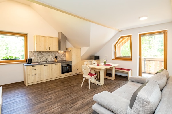 Foto van The Woodland Nook Apartments Bohinj - Standard Two Bedroom Apartment with Balcony - Kitchen