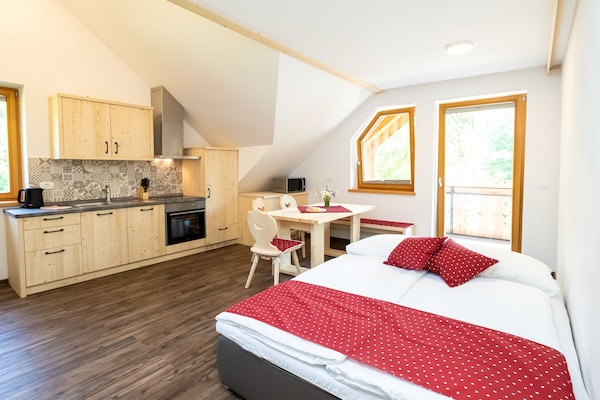Foto van The Woodland Nook Apartments Bohinj - Standard Two Bedroom Apartment with Balcony - BedRoom