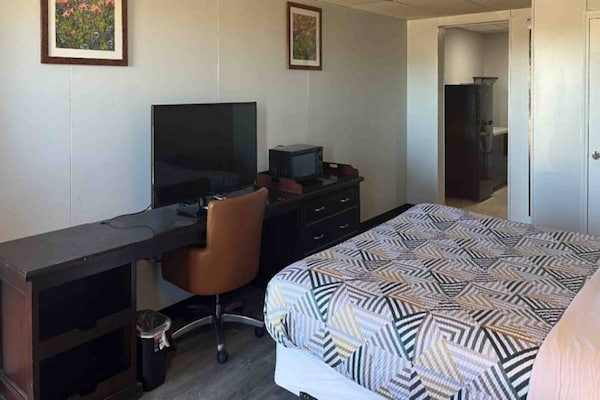 Foto van 1 kingsize bed | Rookvrij, Keuken - Vakantiehuis in Borger TX - BedRoom