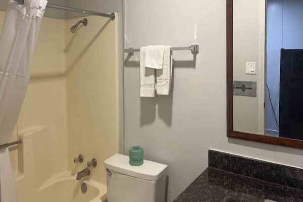 Foto van 1 kingsize bed | Rookvrij, Keuken - Vakantiehuis in Borger TX - BathRoom