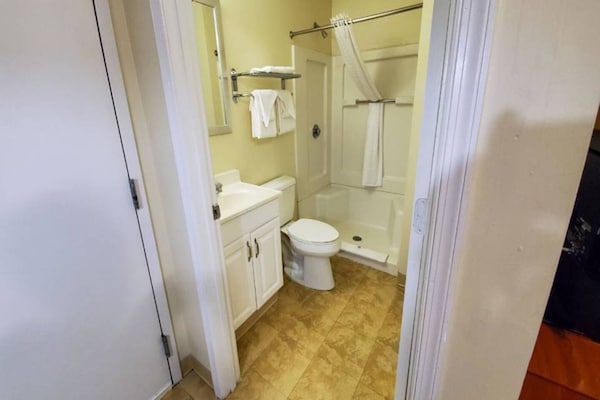 Foto van 1 tweepersoonsbed (queensize) | Rookvrij - Vakantiehuis in Richmond VA - BathRoom