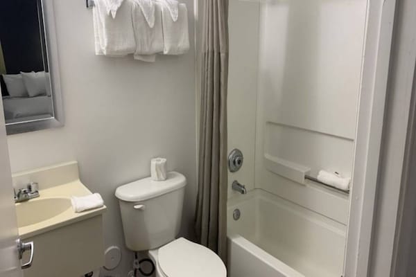 Foto van 1 kingsize bed | Rookvrij, slaapbank - Vakantiehuis in Hampton - BathRoom