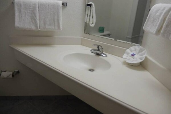Foto van 1 tweepersoonsbed | Douche conform ADA/RI-normen - Vakantiehuis in MERRILLVILLE - Facilities