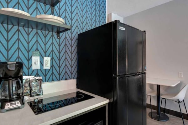Foto van 1 tweepersoonsbed (queensize)|Toegankelijk voor mindervaliden|Badkuip|Keuken - Kitchen