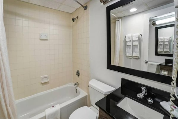 Foto van 1 kingsize bed | Rookvrij, koelkast - Vakantiehuis in Lawrenceville - BathRoom
