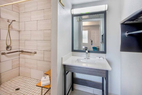 Foto van 1 tweepersoonsbed (queensize) | Rookvrij - Vakantiehuis in Russellville - BathRoom