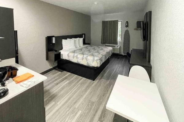 Foto van 1 kingsize bed | Rookvrij, koelkast - Vakantiehuis in Little Rock AR - BedRoom