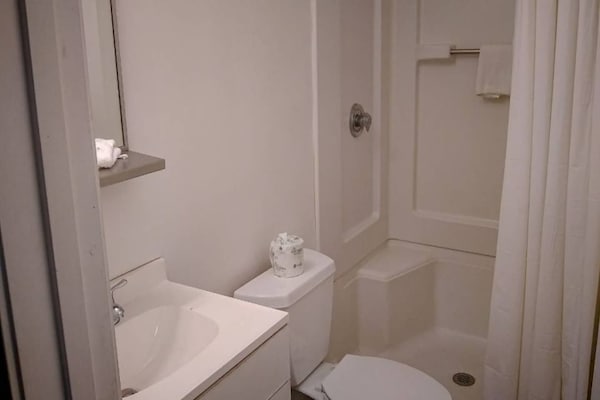 Foto van 1 tweepersoonsbed (queensize) | Roken toegestaan, koelkast (McFridge) - BathRoom