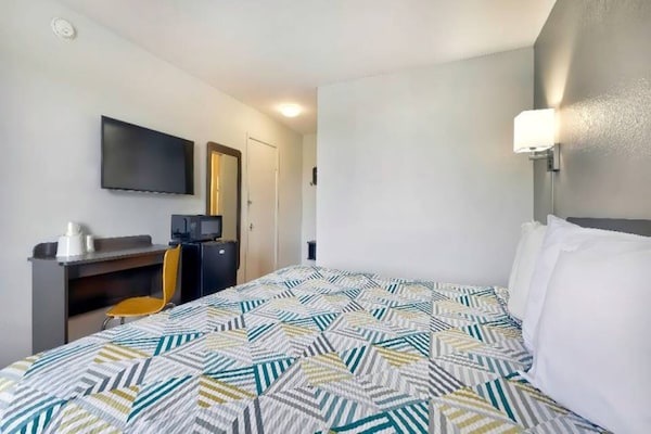 Foto van 1 kingsize bed | Rookvrij - Vakantiehuis in Gallup - Facilities