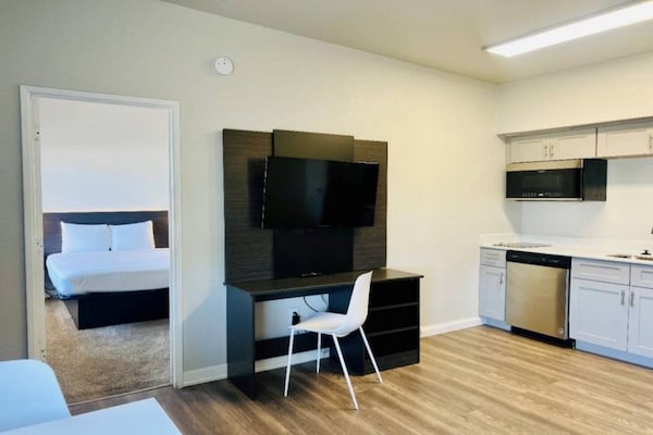 Foto van 1 tweepersoonsbed (queensize) | Slaapbank - Vakantiehuis in Sierra Vista - Facilities