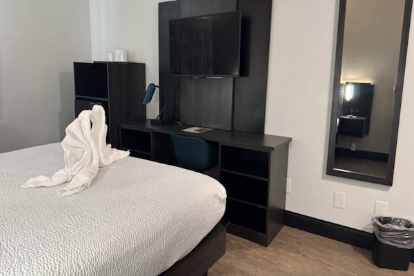 Foto van 1 kingsize bed | Toegankelijk voor mindervaliden | Douche | Nsmk - BedRoom