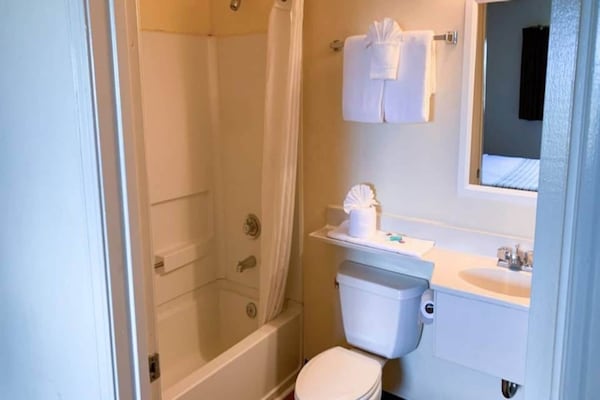 Foto van 1 tweepersoonsbed (Queensize) | Premium, Micfridge - BathRoom