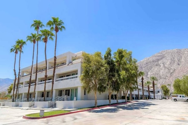 Foto van 1 tweepersoonsbed (queensize) | Minikoelkast - Vakantiehuis in Palm Springs - ExteriorSummer