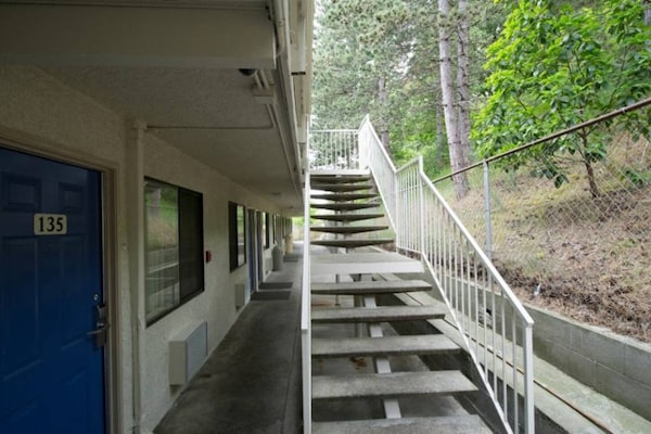 Foto van 1 tweepersoonsbed (Queensize) | Koelkast - Vakantiehuis in Seattle - ExteriorSummer