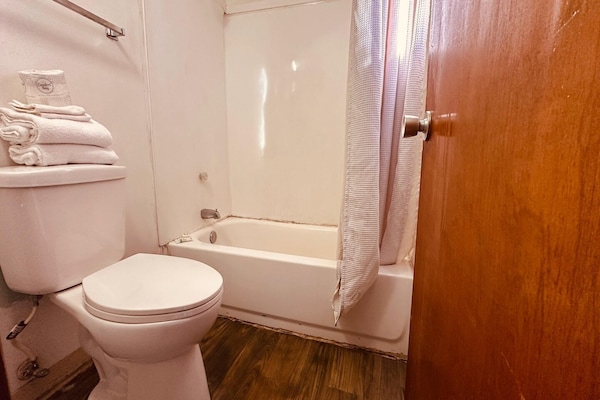 Foto van Queen Bed Niet Roken - Vakantiehuis in Saginaw, MI - BathRoom