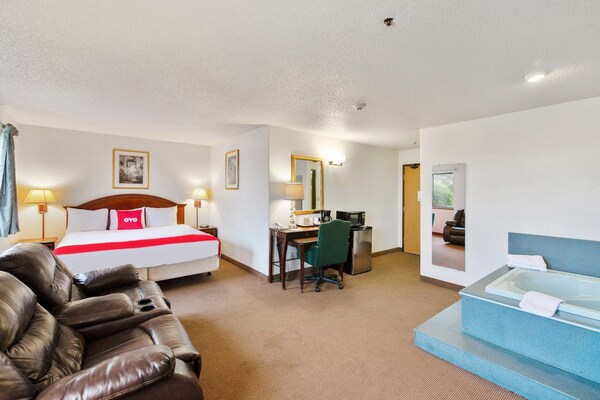 Foto van Premium kingsize bed | Draagbaar - Vakantiehuis in Portage - BedRoom