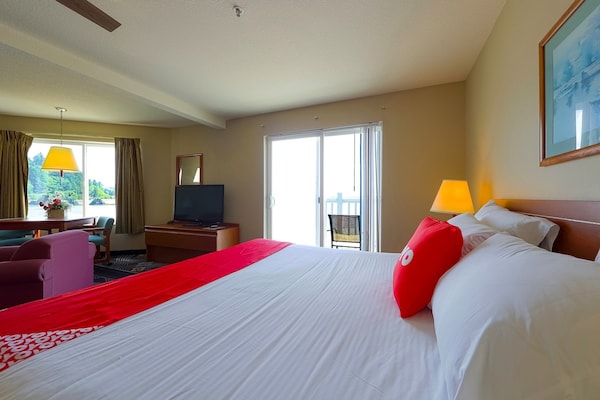Foto van Queen Bed Toegankelijk Met Uitzicht Op De Oceaan - Vakantiehuis in Lincoln City OR - BedRoom