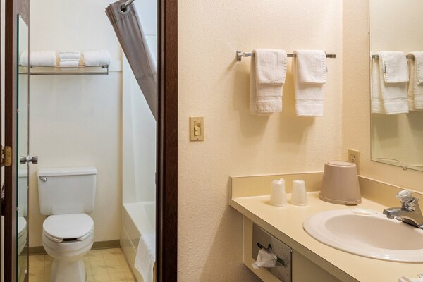 Foto van Premium tweepersoonsbed (Queensize) | Shelby MT - Vakantiehuis in Shelby MT - BathRoom