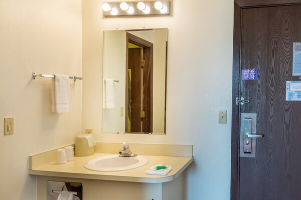 Foto van Premium tweepersoonsbed (Queensize) | Shelby MT - Vakantiehuis in Shelby MT - BathRoom