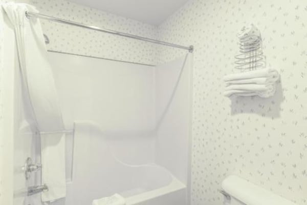 Foto van Luxe kamer met 2 queensize bedden en balkon - Vakantiehuis in Eureka Springs - BathRoom