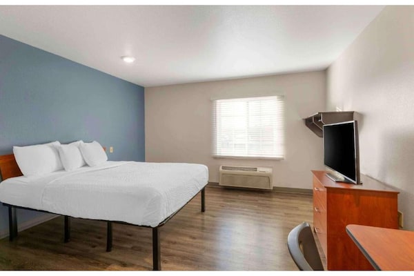 Foto van 1 Kingsize Bed | Toegankelijk Voor Gehoor, Keuken - Vakantiehuis in Austin TX - BedRoom