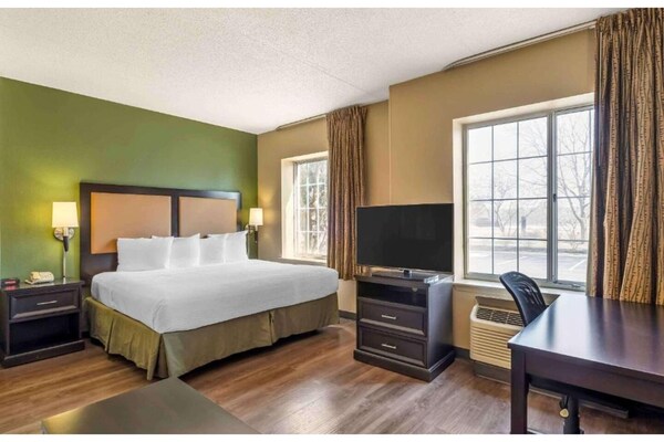 Foto van 1 Kingsize Bed | Niet-roken, Keuken - Vakantiehuis in Chicago - BedRoom