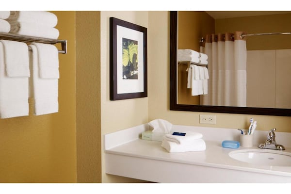 Foto van 1 tweepersoonsbed (queensize) | Rookvrij, Keuken - Vakantiehuis in Memphis - BathRoom