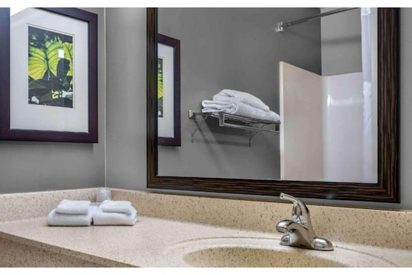 Foto van 1 tweepersoonsbed (queensize) | Rookvrij, Keuken - Vakantiehuis in Eagan - BathRoom