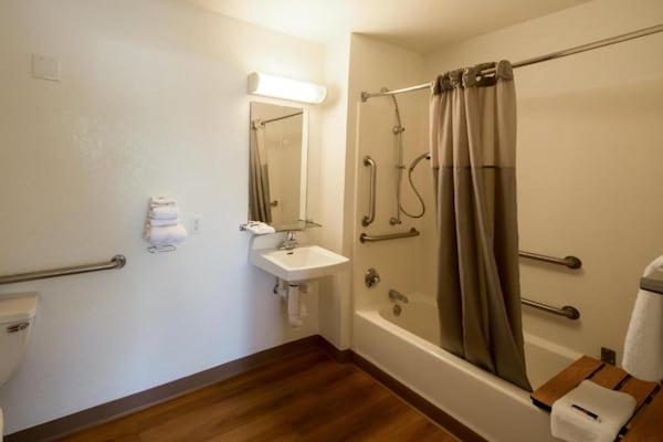 Foto van 1 tweepersoonsbed (Queensize) | Lakeland - Vakantiehuis in Tampa - BathRoom