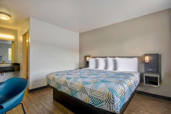 Foto van 1 kingsize bed | Rookvrij - Vakantiehuis in Albuquerque - BedRoom