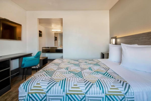 Foto van 1 tweepersoonsbed (Queensize) | Albuquerque - Vakantiehuis in Albuquerque - BedRoom